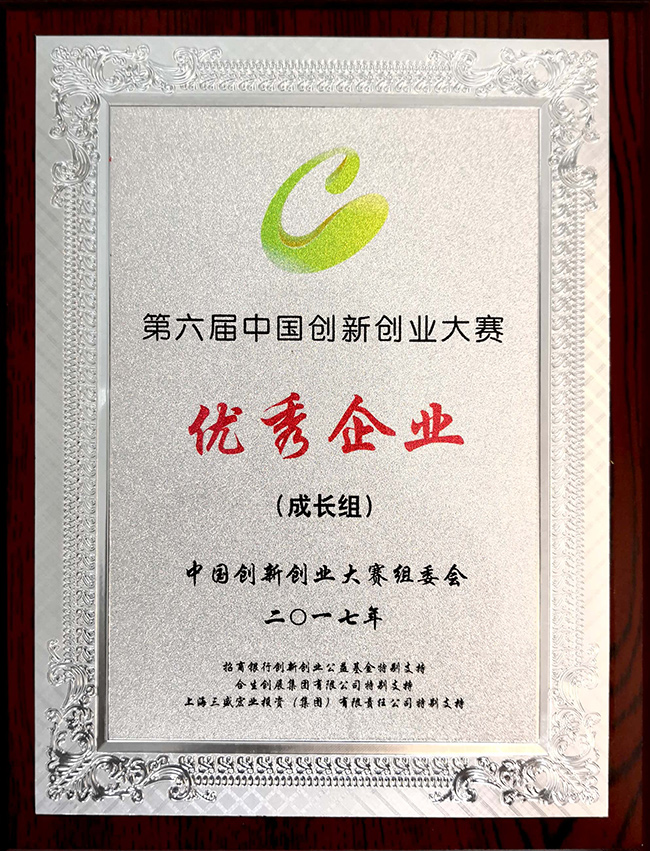 第六屆中國創(chuàng  )新創(chuàng  )業(yè)大賽優(yōu)秀企業(yè).jpg
